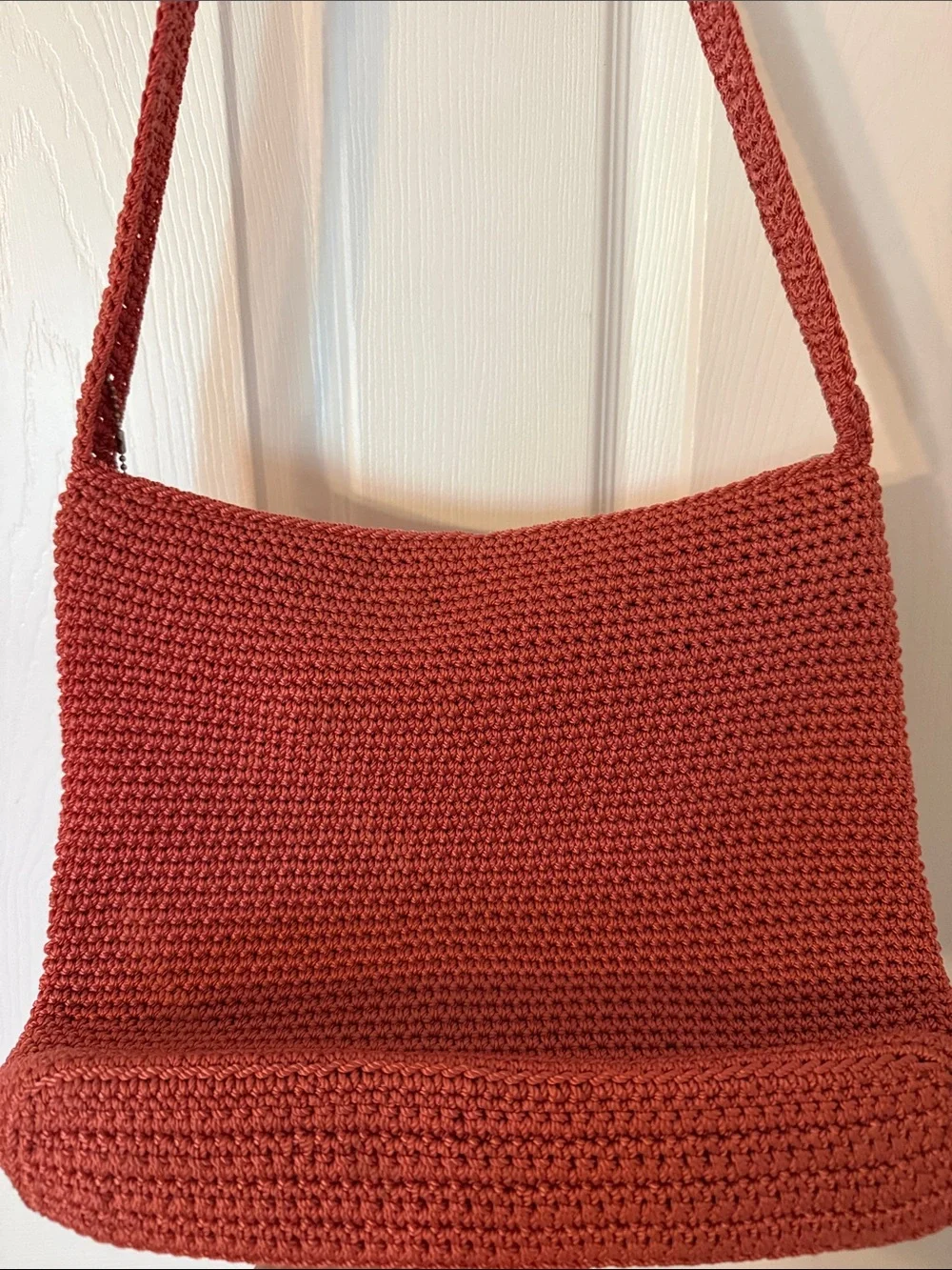 The Sak Terracotta Crochet Crossbody Bag